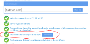 Cara Cek Masa expired  SSL / TLS Website