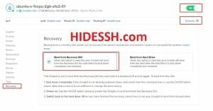 hidessh : Step 2 : Masuk Mode Recovery